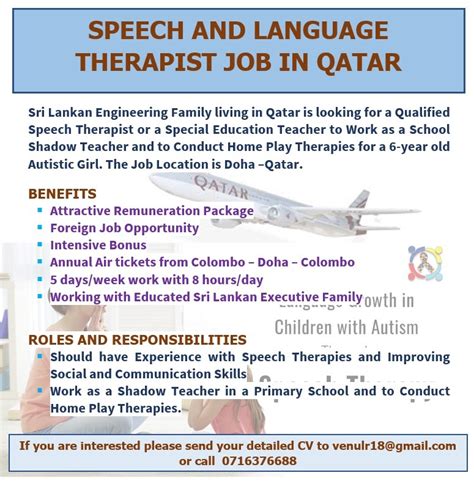 speech and language therapy jobs abroad